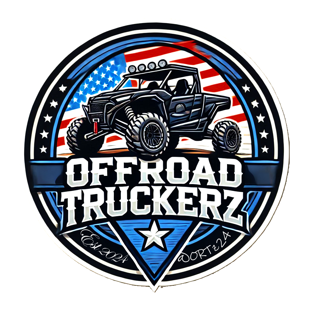 Offroad Truckerz logo featuring a side-by-side and American flag